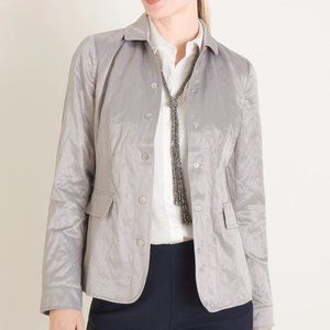 Chico's TEXTURED METALLIC JACKET Size 3